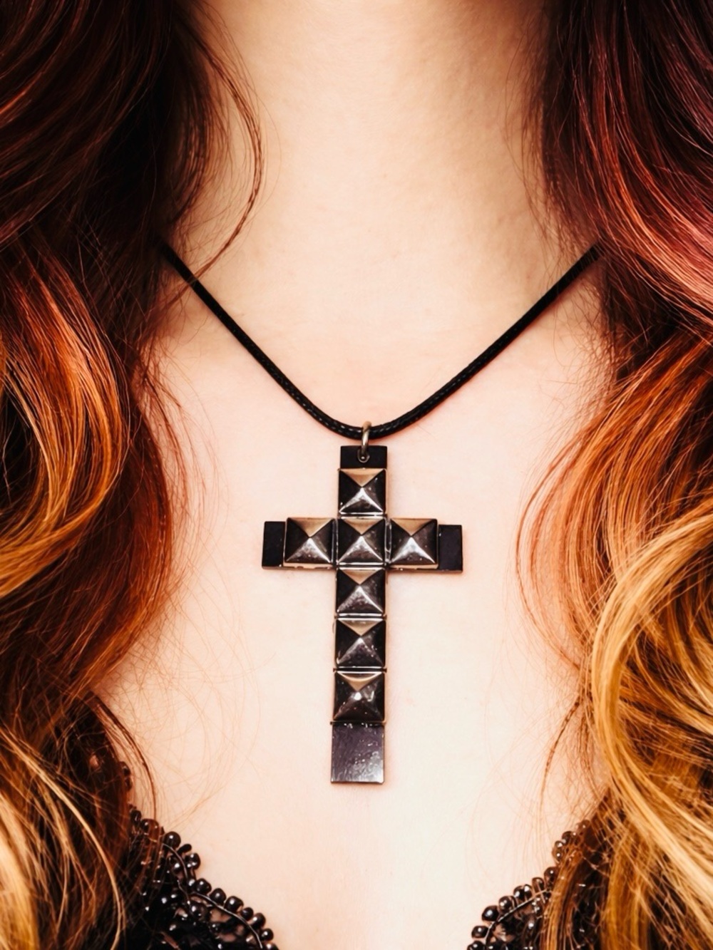 Necklace New Stud Cross Jewelry